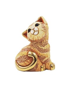 Ginger Kitten Ceramic Sculpture De Rosa Rinconada 2
