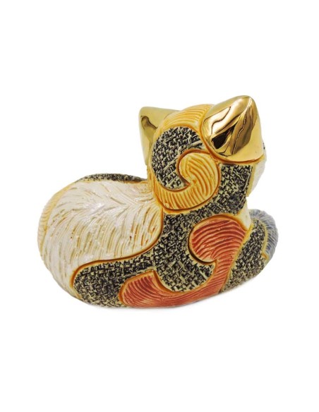 Calico-Kätzchen Keramikskulptur De Rosa Rinconada 