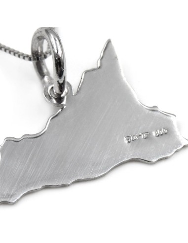 Collana con Ciondolo Sicilia Personalizzabile