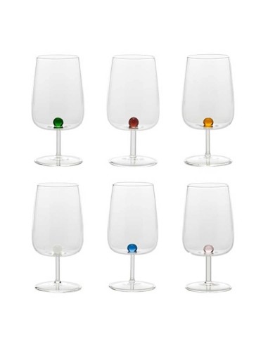 Zafferano Bilia Set mit 6 Weingläsern aus Borosilikatglas