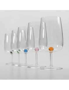 Zafferano Bilia Set 6 Calici In Vetro Borosilicato  2