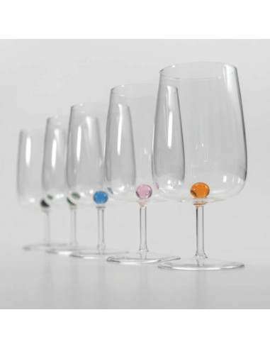 Zafferano Bilia Set 6 Borosilicate Glass Goblets