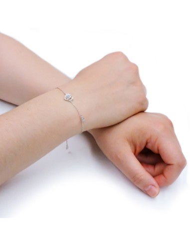 925 Sterling Silver Heart Spiral Bracelet with...