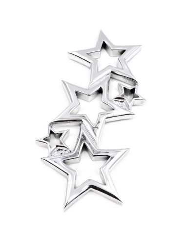 Decorazione Natalizia Stelle Argento per Porta...