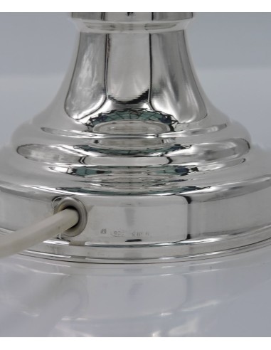Tiffany Lamp with Silver Base and Turquoise...