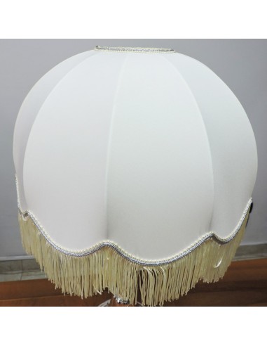 Silver Abat Jour Lamp with Dome Lampshade 