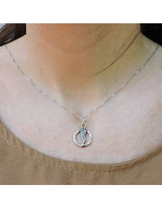 Collana Corno con Corona in Argento  2