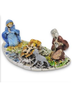 Nativity Scene Enamelled Sculpture  2