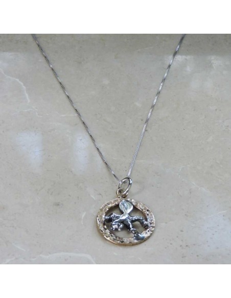 Oktopus-Halskette aus Sterlingsilber