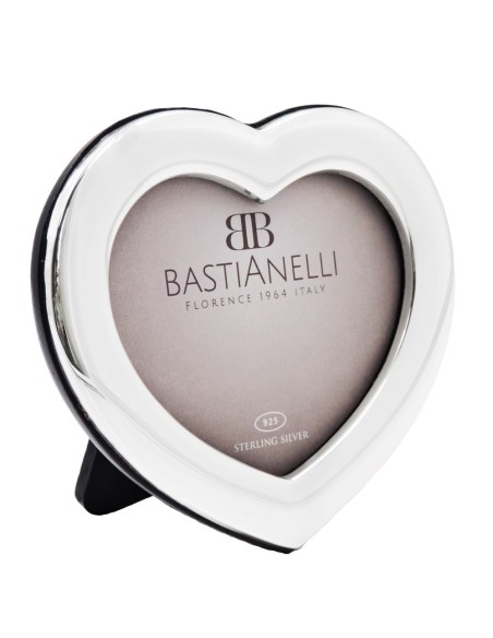 925 Sterling Silver Heart Shaped Picture Frame 2,36x3,5