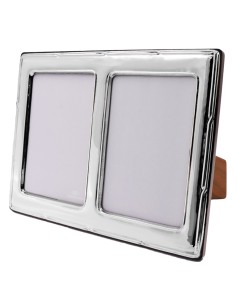 Portafoto per 2 Fotografie 10x15 cm Cornice in Argento... 2