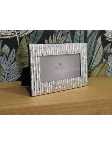925 Sterling Silver Picture Frame Bamboo 10,6x5 in