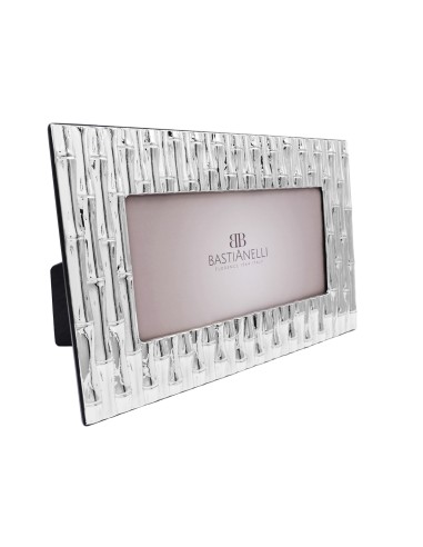 925 Sterling Silver Picture Frame Bamboo 10,6x5 in