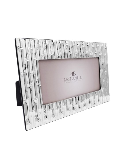 925 Sterling Silver Picture Frame Bamboo 10,6x5 in