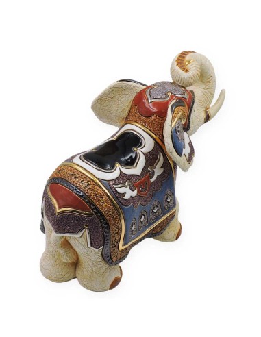 White Indian Elephant Ceramic Sculpture Limited...