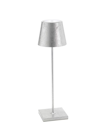 Zafferano Poldina Pro Tischlampe Silber