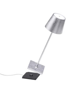 Zafferano Poldina Pro Tischlampe Silber 2