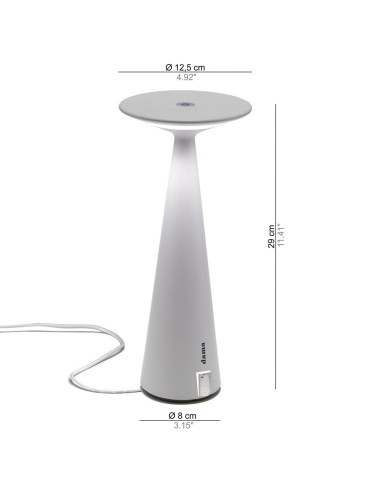 Dama Pro Lampada da Tavolo LED Dimmerabile -...
