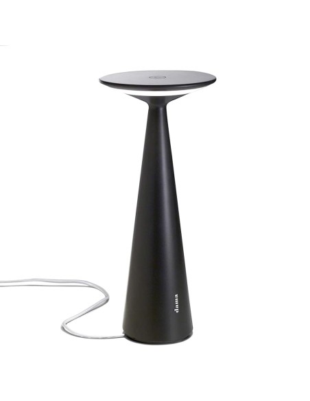 Zafferano Dama Pro Tischlampe Schwarz