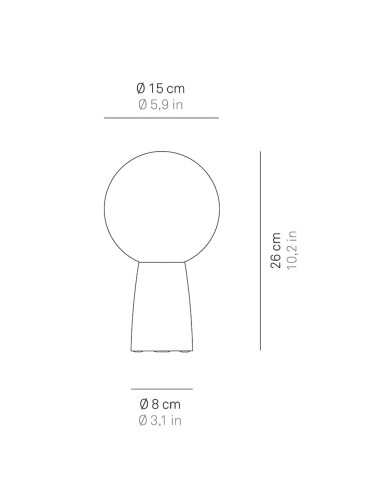Zafferano Olimpia Pro Tischlampe Schwarz