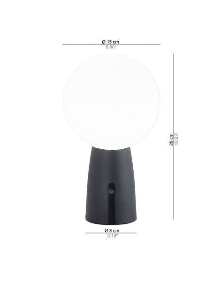 Zafferano Olimpia Pro Table Lamp Black