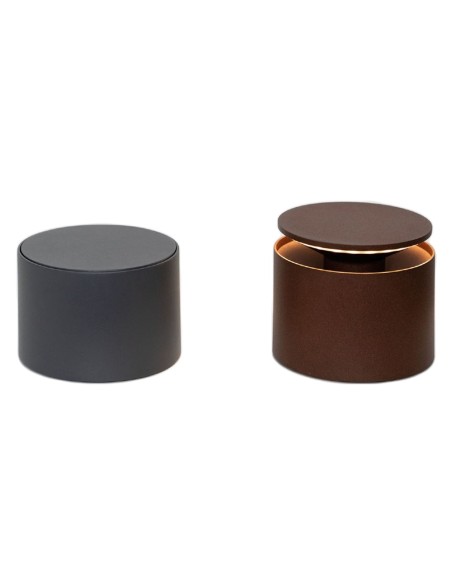 Zafferano Push-Up Tischlampe Dunkelgrau