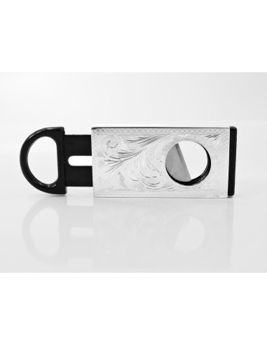 925 Sterling Silver Cigar Cutter Guilloche