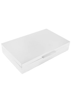 Customizable 925 Sterling Silver Cigarettes Case Box 