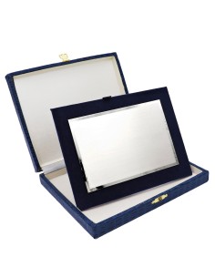 3,5 x 5 in Customizable Satin 925 Sterling Silver Plaque...