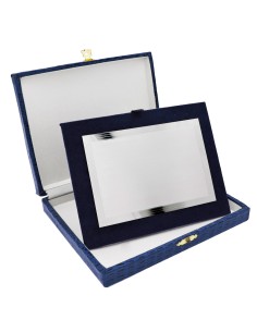 Plakette aus Satiniertem 925er-Sterlingsilber mit...
