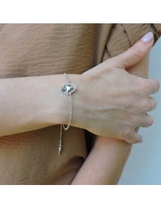 925 Sterling Silver Holy Heart Bracelet with Sliding Ball... 2