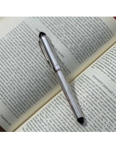 Glossy Lacquer and Sterling Silver Fountain Pen  2