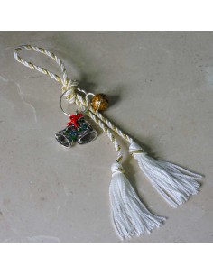Weihnachtsbaumschmuck Emaillierte Silberne Glöckchen 2