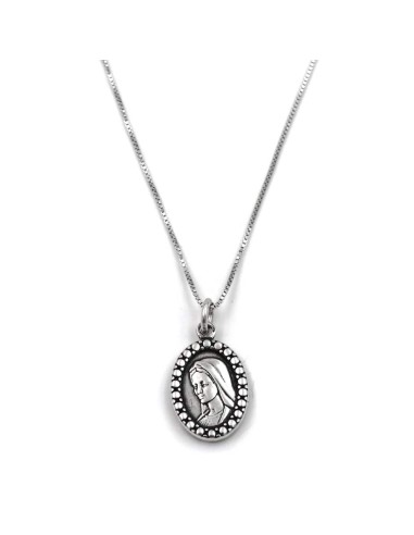 Bracciale Catena Donna in Argento 925 Rodiato...