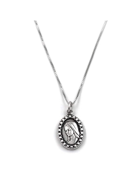 Bracciale Catena Donna in Argento 925 Rodiato con Ciondolo Doppio Cuore