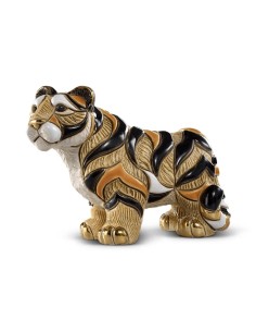 Tigre del Bengala in Ceramica De Rosa Rinconada