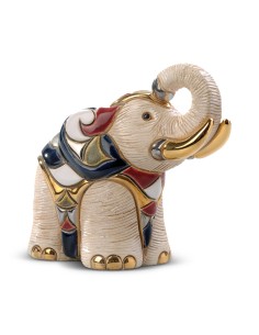 White Elephant Ceramic Sculpture De Rosa