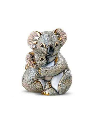 Koala with Baby Ceramic Sculpture De Rosa Rinconada