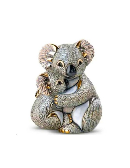 Koala with Baby Ceramic Sculpture De Rosa Rinconada