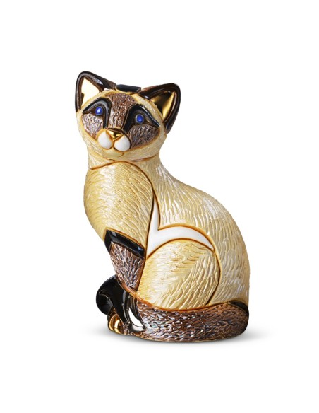 Siamesische Katze Keramikskulptur De Rosa