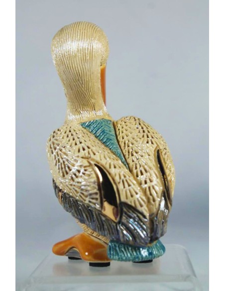 Pellicano Scultura in Ceramica De Rosa Rinconada 
