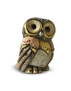 Baby Eastern Owl Ceramic Sculpture 