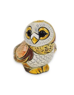 Civetta Baby Scultura in Ceramica  2