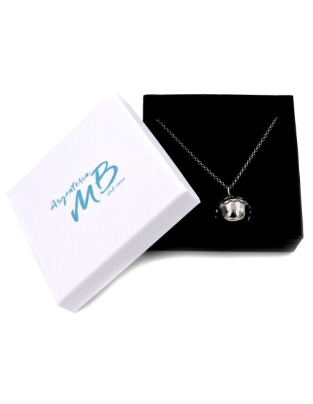 Bracciale Catena Donna in Argento 925 Rodiato con Ciondolo Doppio Cuore