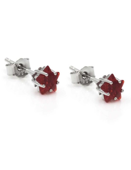 Orecchini in Argento 925 con Pietra Taglio Stella