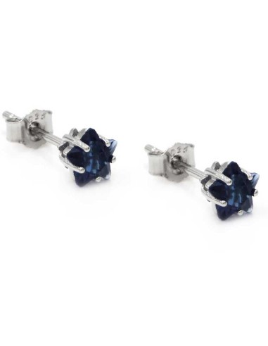 Orecchini in Argento 925 con Pietra Taglio Stella