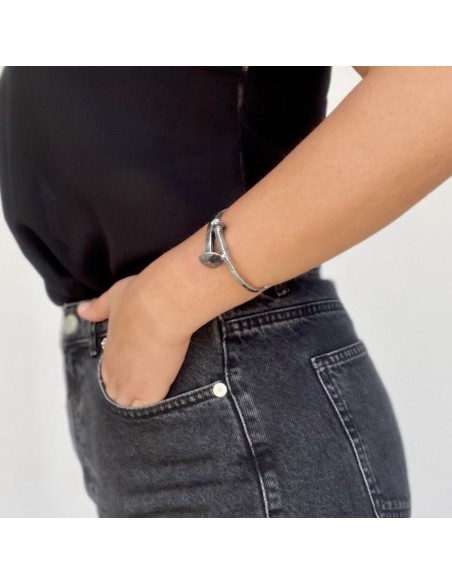 925 Sterling Silver Nails Bracelet 