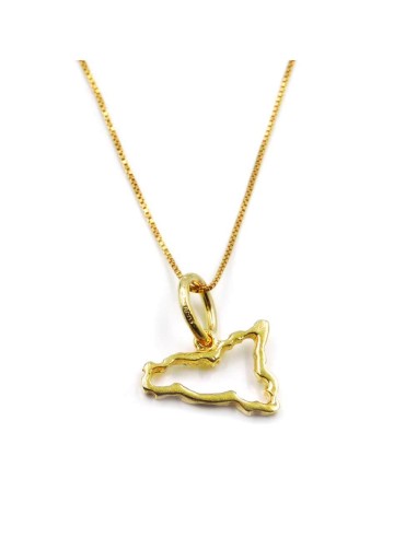 Collana Sicilia in Argento Placcato Oro