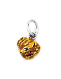Enamelled Solid Silver Sfogliatella Pendant 