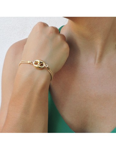 Nautischem Knoten Armband aus Vergoldetem...